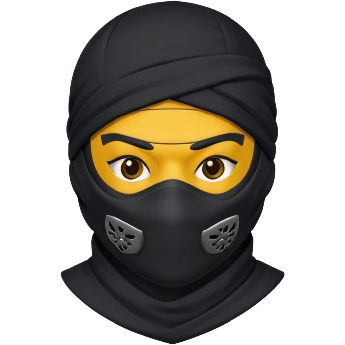 ninja masked character emoji