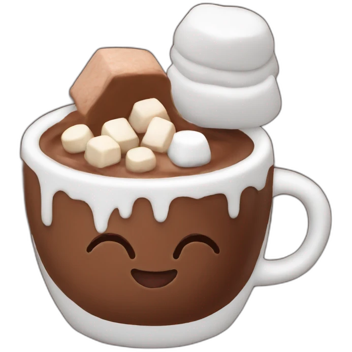 cocoa with marshmallows emoji