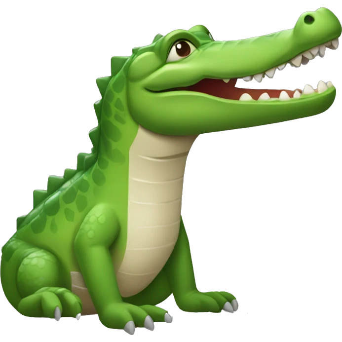 Krokodyl na desce  emoji