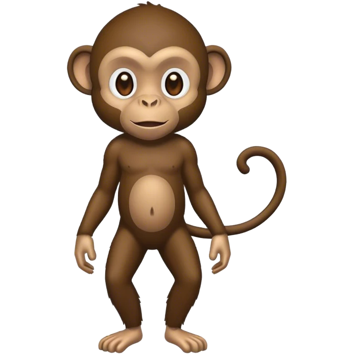Black guy as a monkey emoji