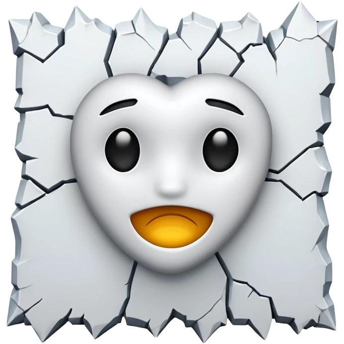 crack in the white wall emoji