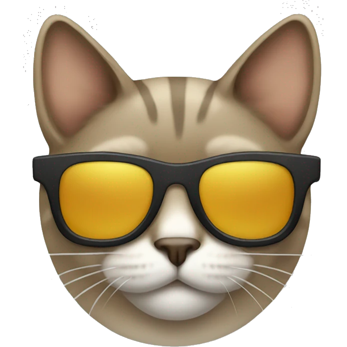 Cat with sunglasses emoji