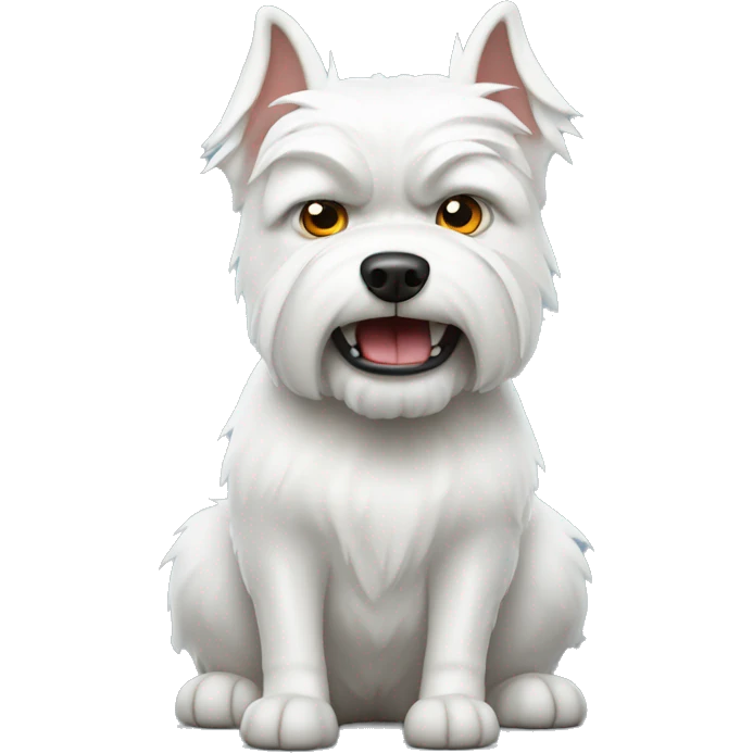 white Scotty dog angry emoji