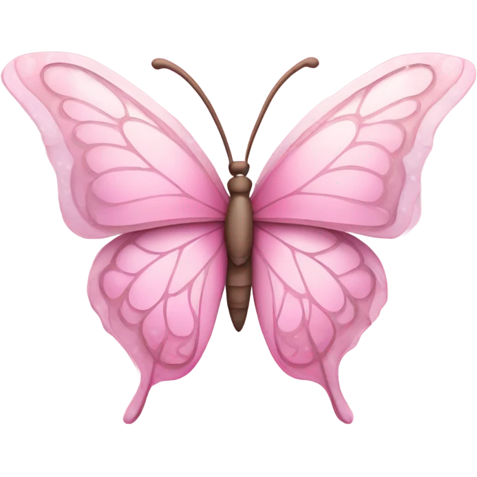 Pink butterfly emoji