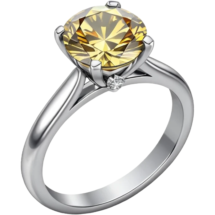 Engagement ring silver emoji