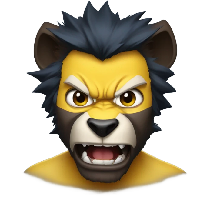 Angry Michigan Wolverine emoji