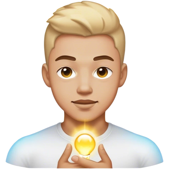 cool guy with aura around him emoji