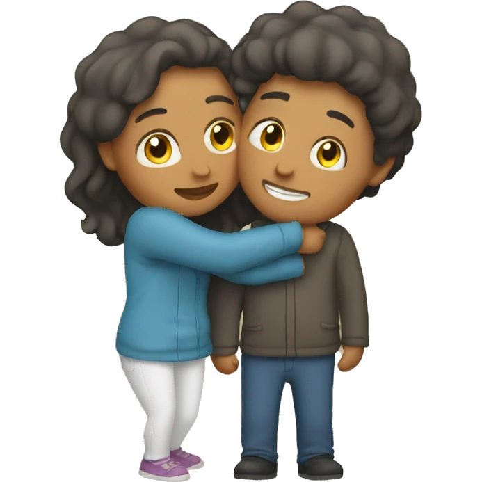 Couple hugging each other  emoji