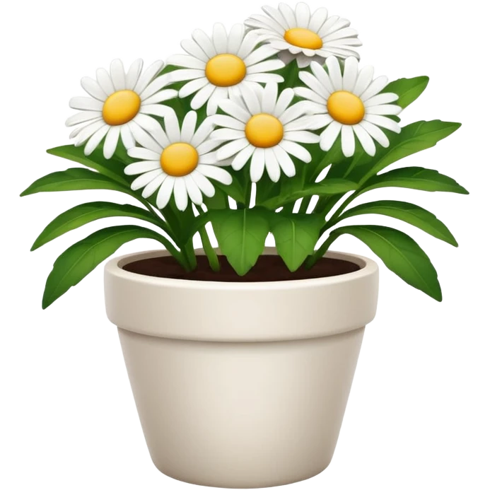 daisy flower pot emoji