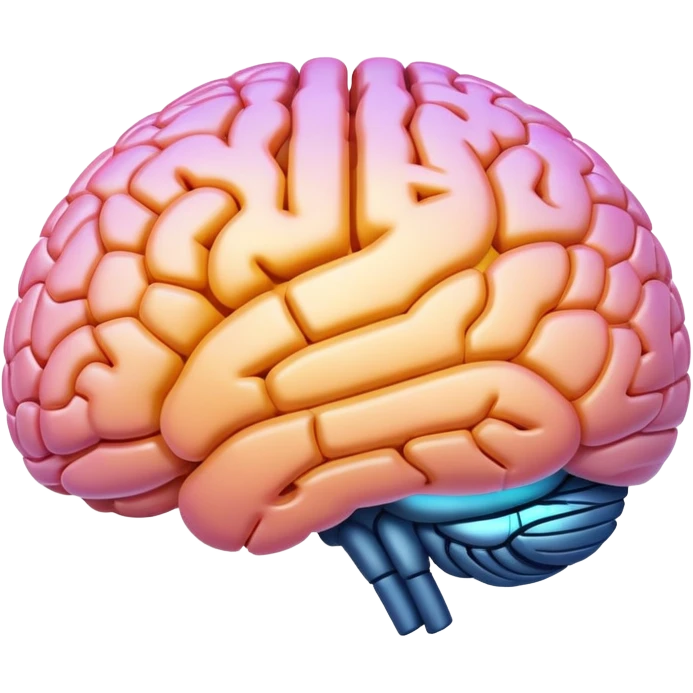 AI brain without barriers or chains, free-thinking AI emoji