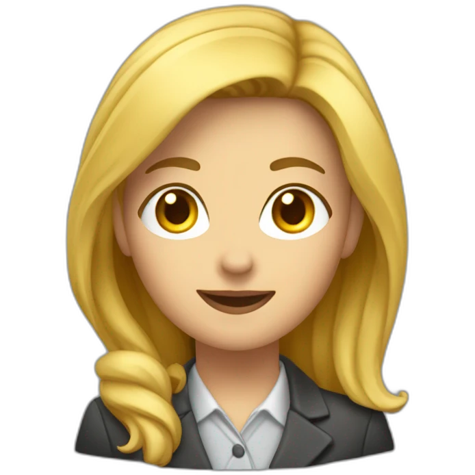 femme reporter, jeune, heureuse, saute en l'air emoji