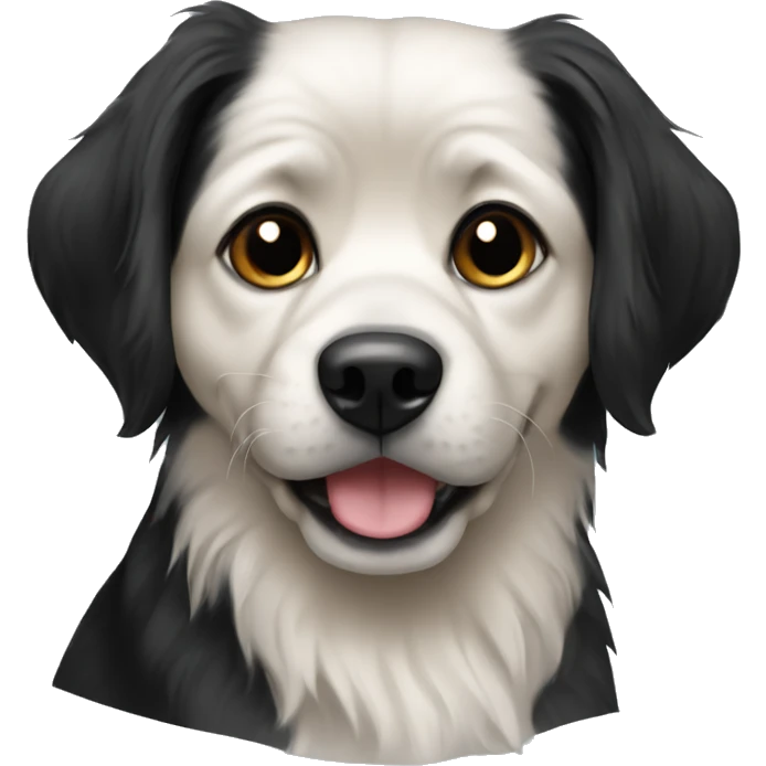 Black pekenees dog emoji