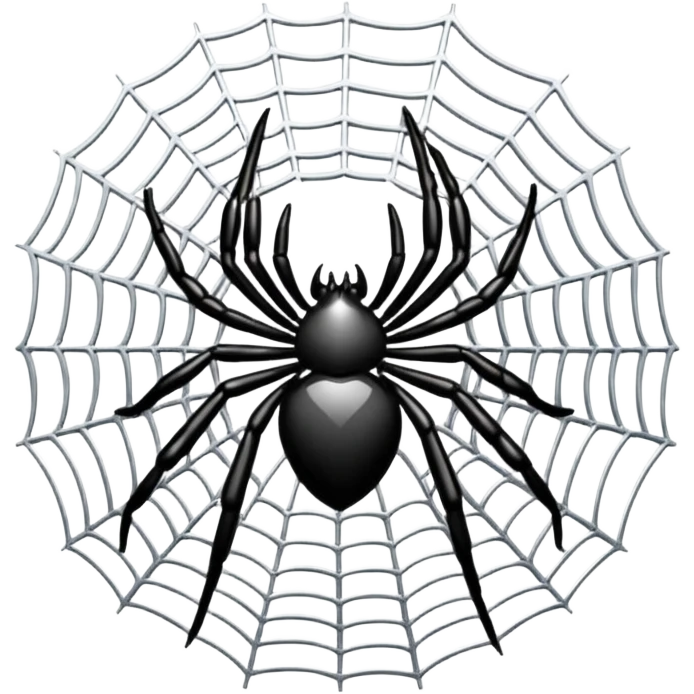 Make the I love u using spider web emoji 

 emoji