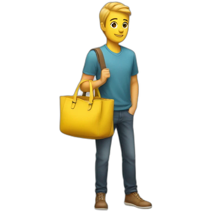 Yellow bag emoji