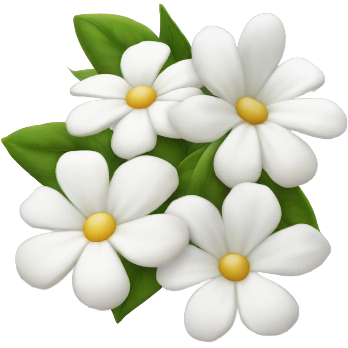 White flowers emoji