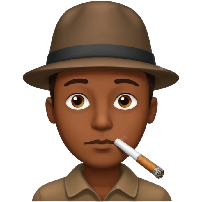 Man smoking blunt emoji