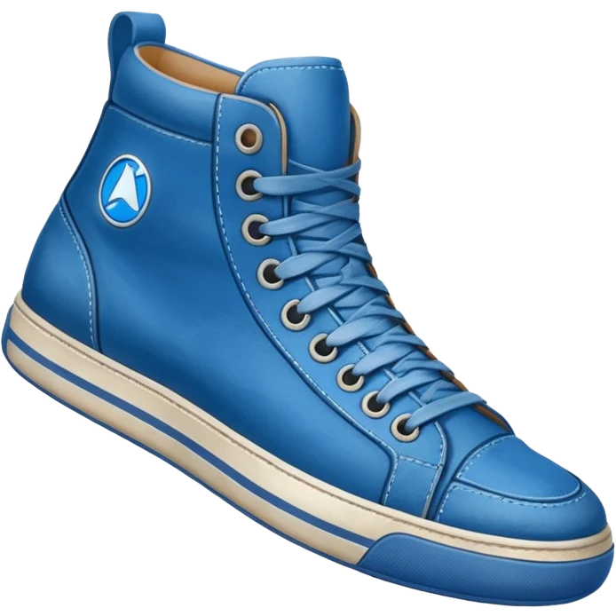 blue sneaker emoji