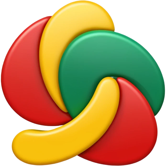 Green yellow and red emoji