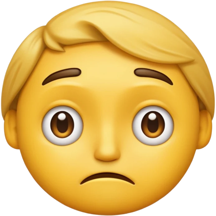 confused face, yellow emoji face emoji | AI Emoji Generator