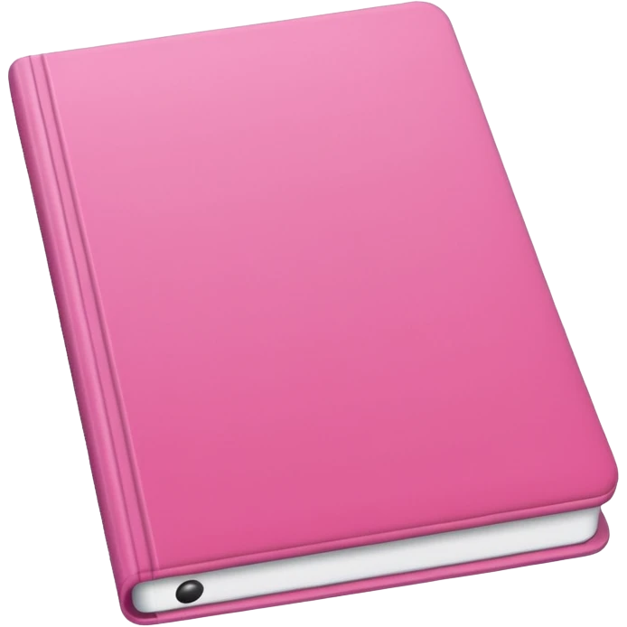 Caderno rosa emoji