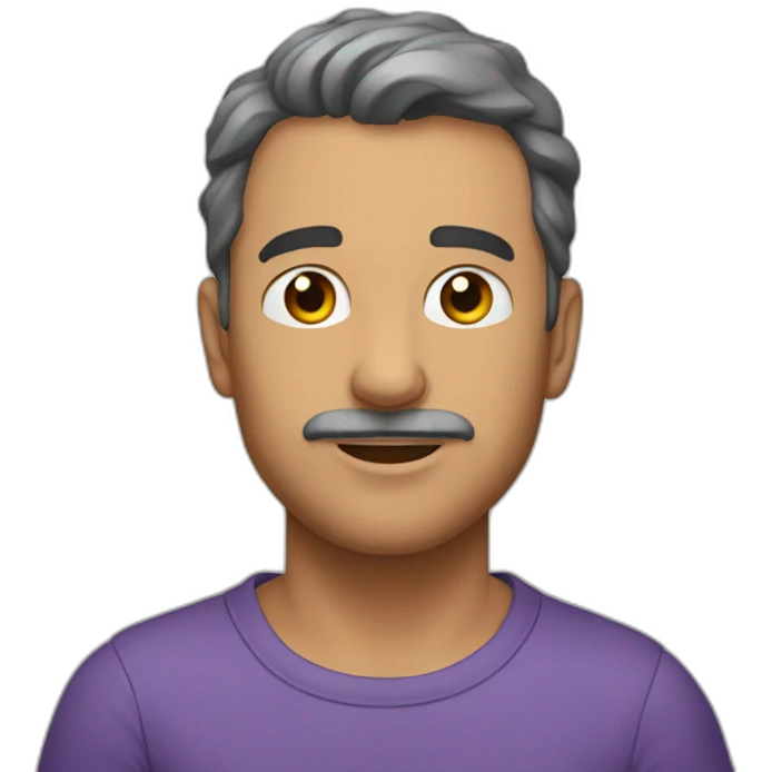 Saçları olan bir kus emoji