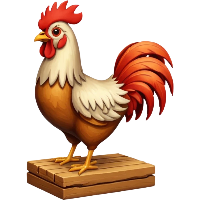 Rooster block emoji