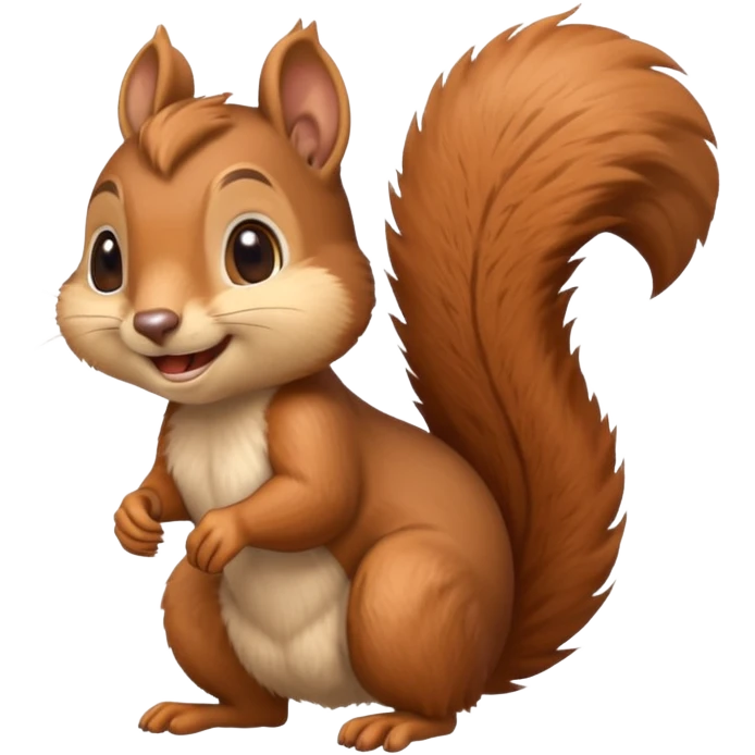Smiling squirrel emoji