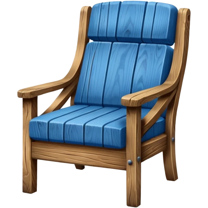 Blue chair emoji