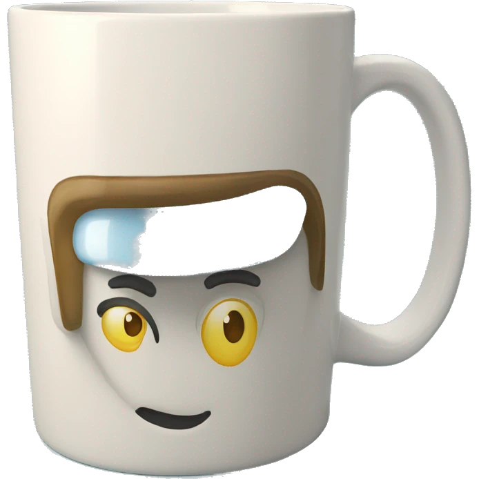coffee mug with "best voices here" written on it emoji