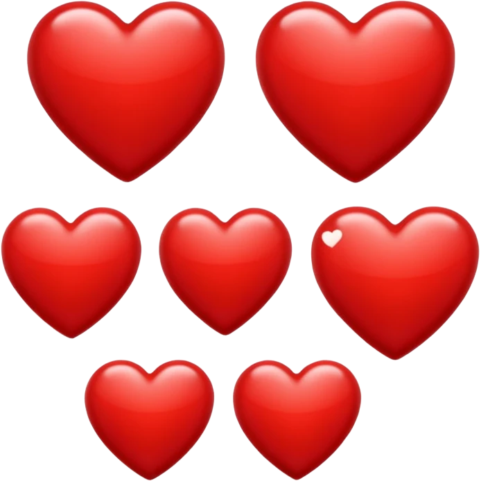 Love hearts emoji