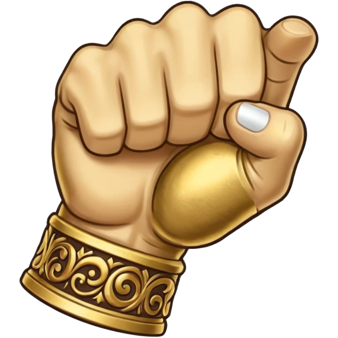 Stendarr fist (skyrim) sticker, white background emoji