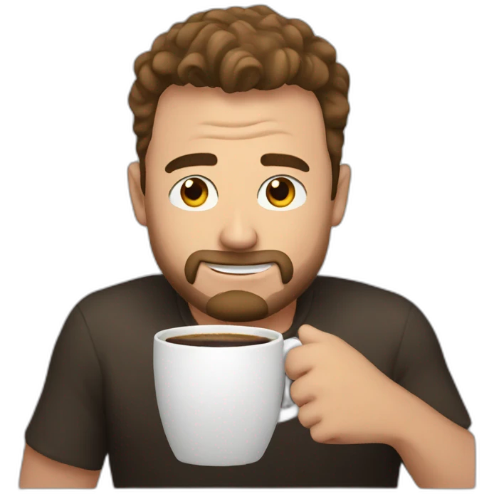 Andrew Tate drinking coffee emoji