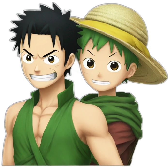  zoro and luffy emoji