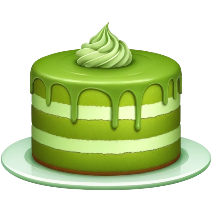 Matcha cake emoji
