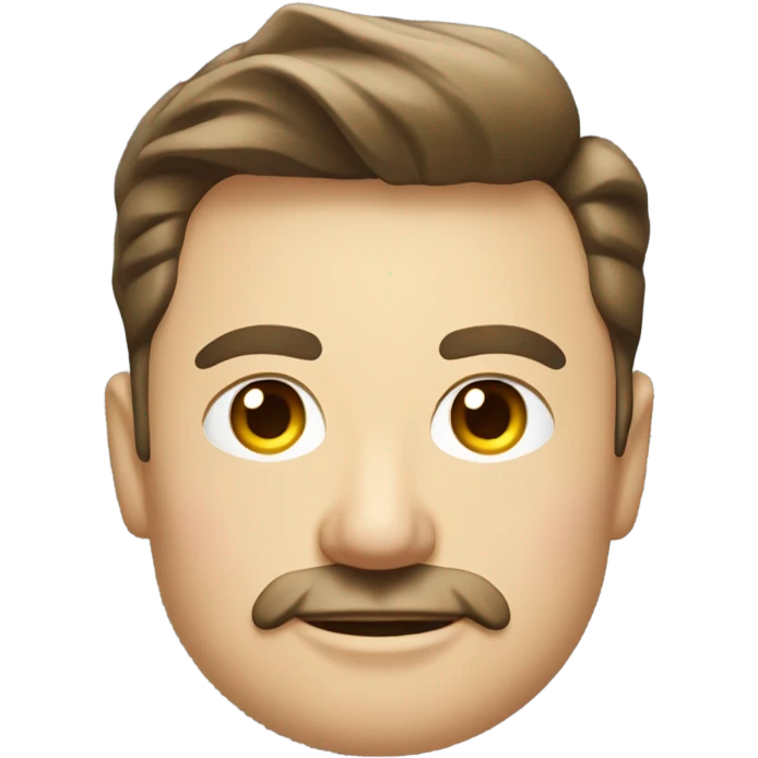 Elon musk with a tiny mustache  emoji