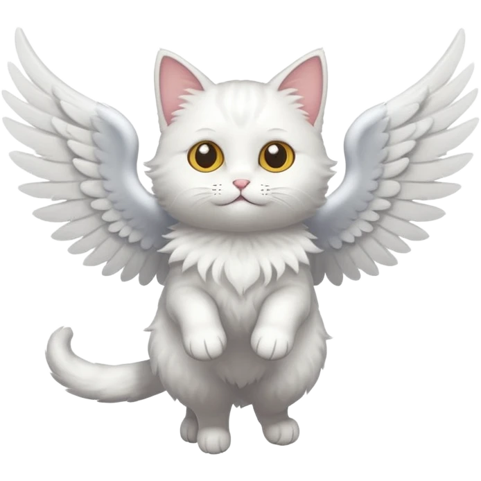 A flying cat emoji