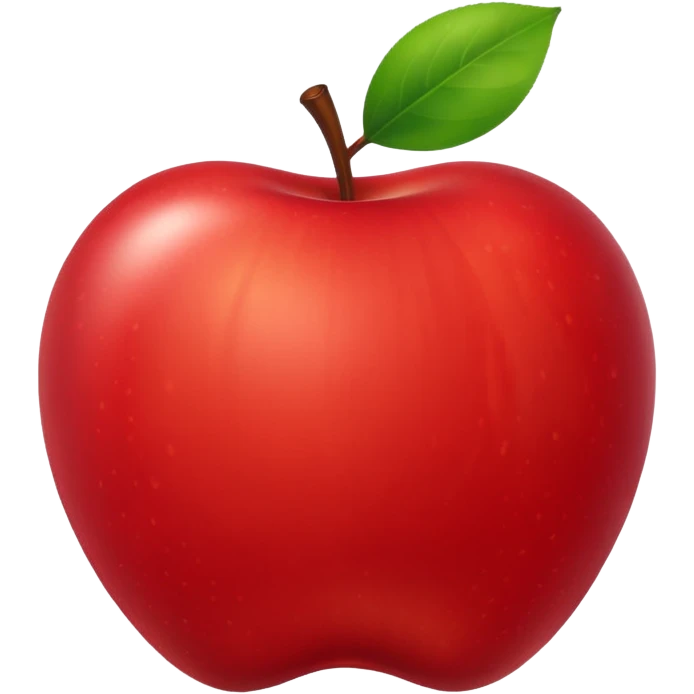 Red apple emoji