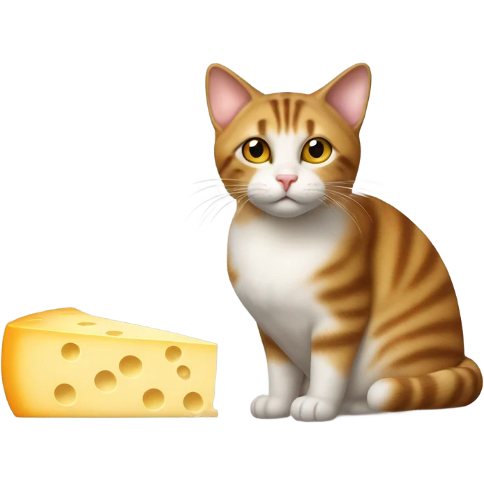 a Cat with cheese emoji