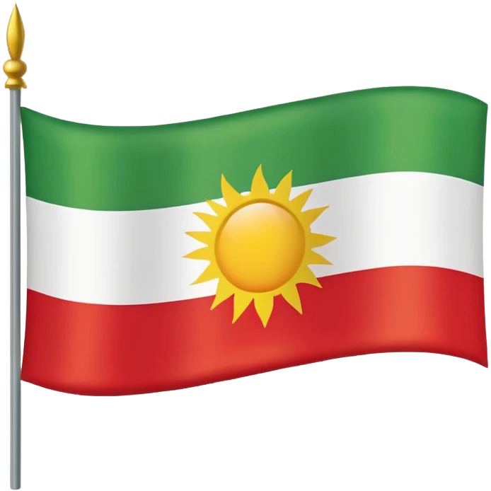 Kurdistan Flagge emoji