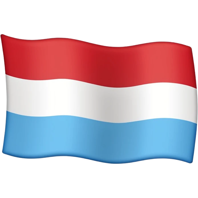 Upside down of Luxembourg's flag emoji