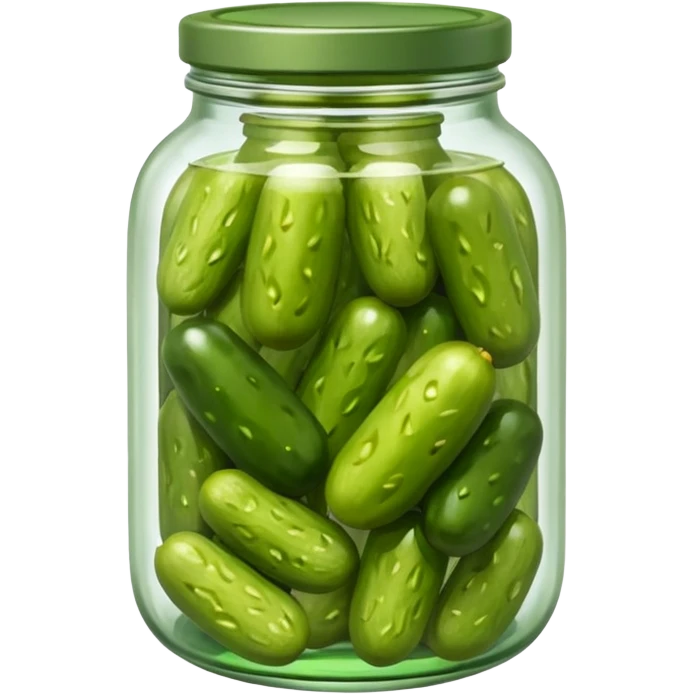 glass jar with pickles inside emoji