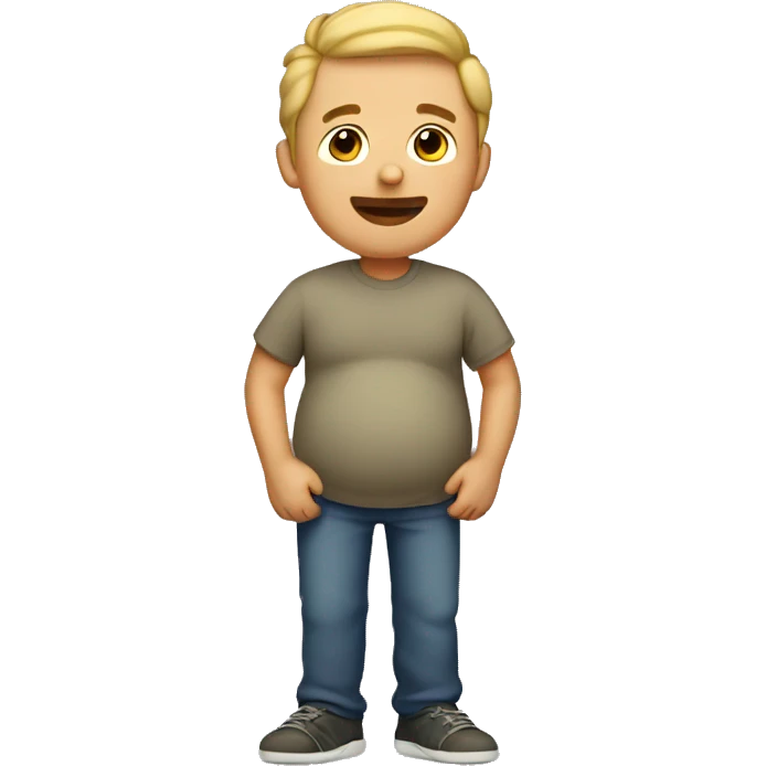 Very pregnant man  emoji