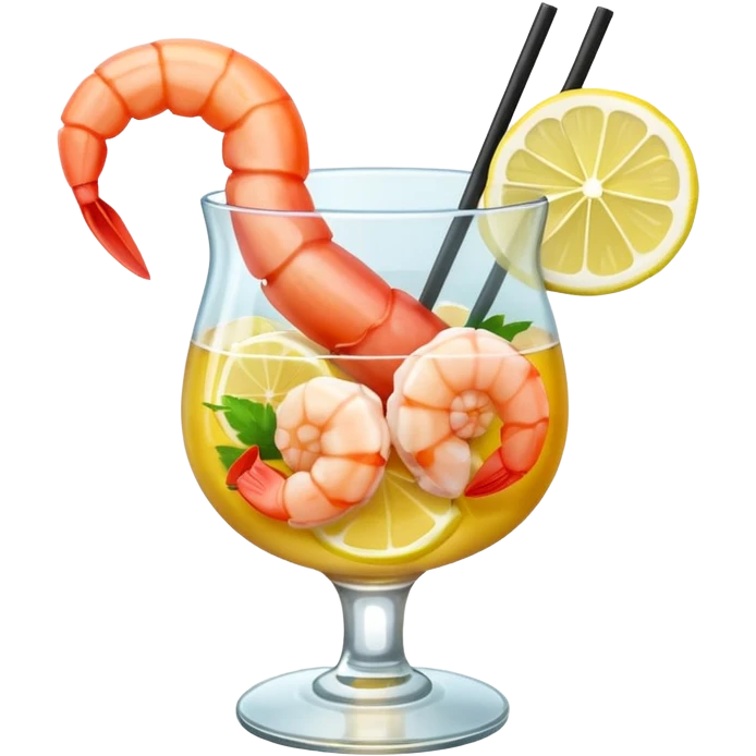 Cóctel de camaron emoji