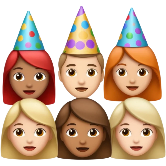 Con gorras emoji