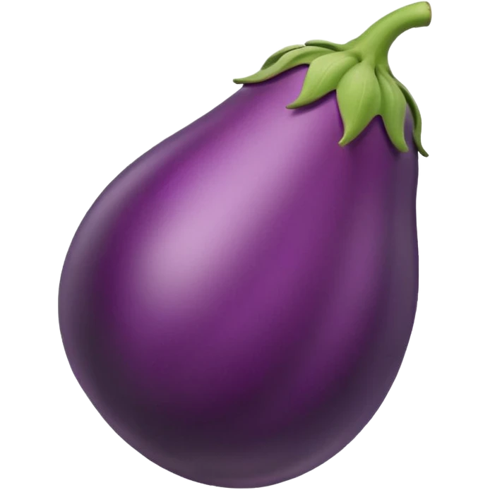 bent eggplant emoji