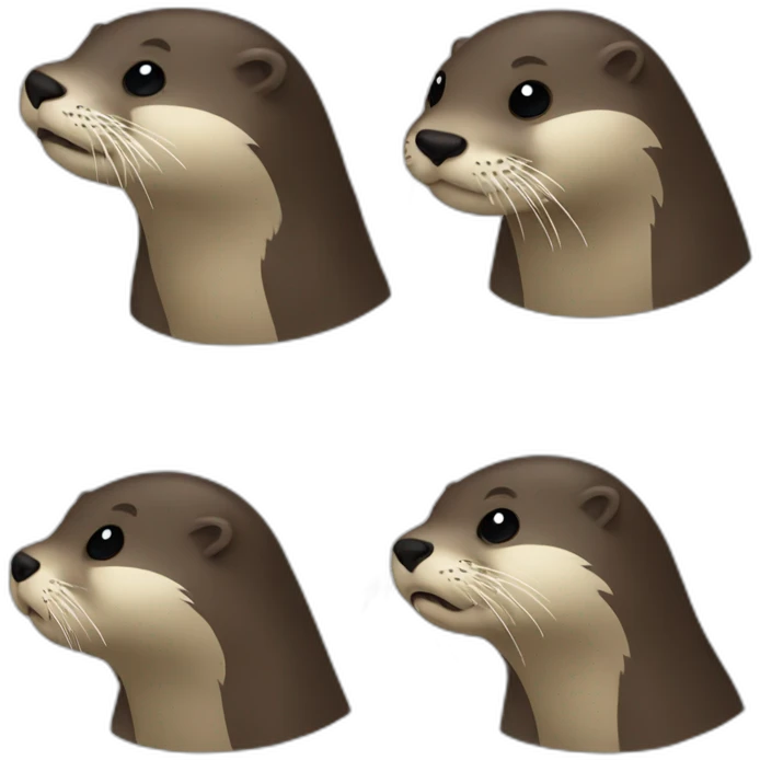 Otter chocked emoji