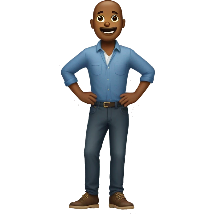 Man with 3 legs emoji