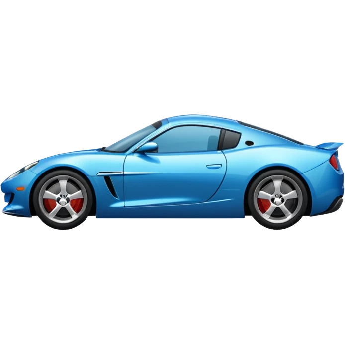 Blue sports car  emoji