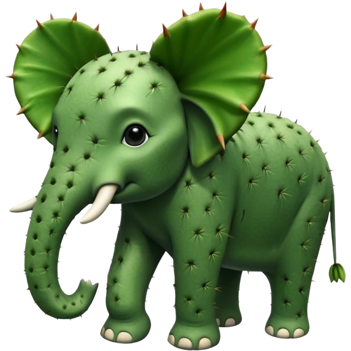hybrid of an elephant and a cactus emoji