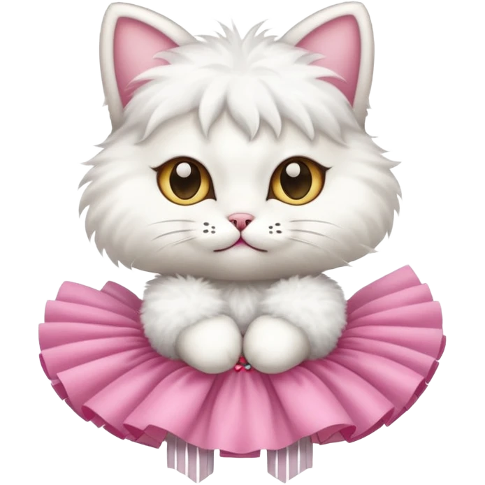 Cat with tutu emoji